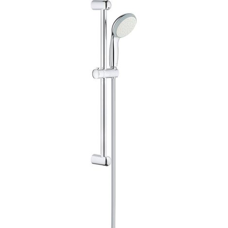 Grohe Vitalio Go - Conjunto de alcachofa de ducha, 1 chorro, barra y manguera, cromo 26196000