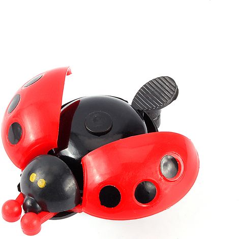 Sonnette de vélo enfant coccinelle, cadeau mignon pour enfants, loisirs en plein air (rouge) (1/5)