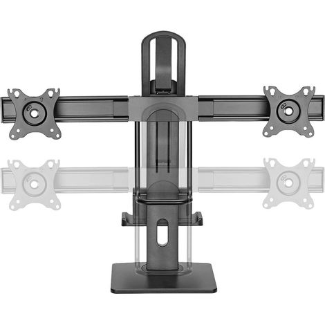My Wall Piedistallo per monitor HL61L 2 Display: (s) 43,2 cm (17) - 68,6 cm (27) Nero Ruotabile, Inclinabile, Regolab (1/5)