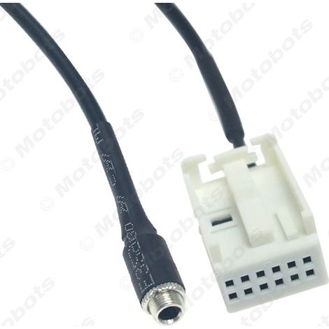 AUX IN audio input cable converter for BMW E39, E53, X5, E60, and E61 car CD radios (1/4)