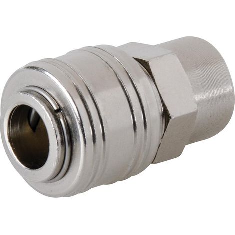 Raccordo con filettatura femmina e attacco rapido Silverline compressore 43mm (1/2)