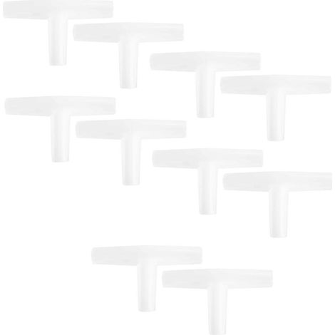 Raccord en T pour Aquarium, 3 Voies, Blanc, 10 Pièces - Valve à Air (1/5)