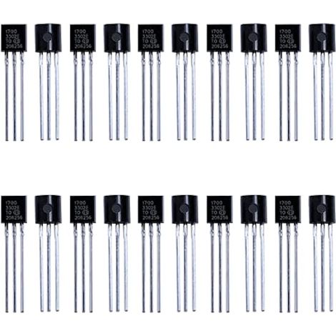 20 pièces MCP1700-3302E/TO-92 Régulateur linéaire LDO sortie fixe 3.3V 250mA 3 broches traversant (1/2)