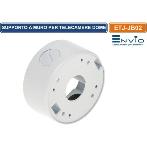 SUPPORTO A MURO UNIVERSALE DA ESTERNO DEEP BASE PER TELECAMERE DOME CCTV IP66 (1/4)