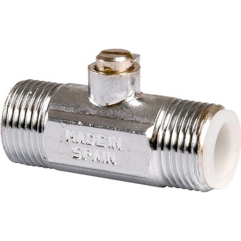 Arco – Robinet d'arrêt mâle 3/8" – Filetage 12x17 – Laiton chromé – Pour raccordement plomberie (1/2)