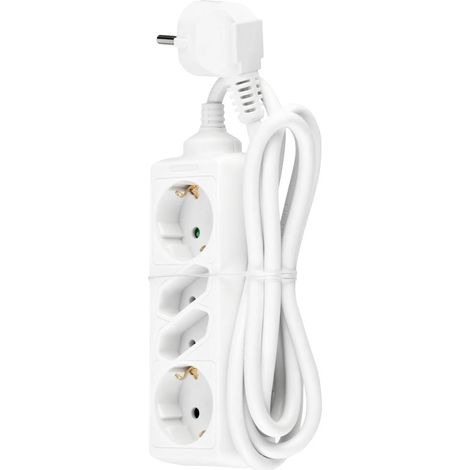 REV 00129001 Multipresa Bianco Schuko 1 pz. (1/2)