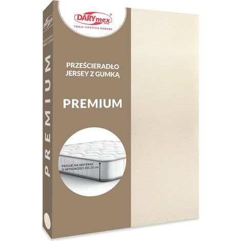 Sábana bajera ajustable de algodón 90x200 jersey grueso 170 beige (1/5)