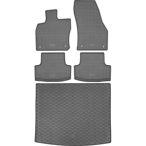 Juego de alfombrillas de goma para coche y maletero para Seat Ateca Crossover desde septiembre de 2016.