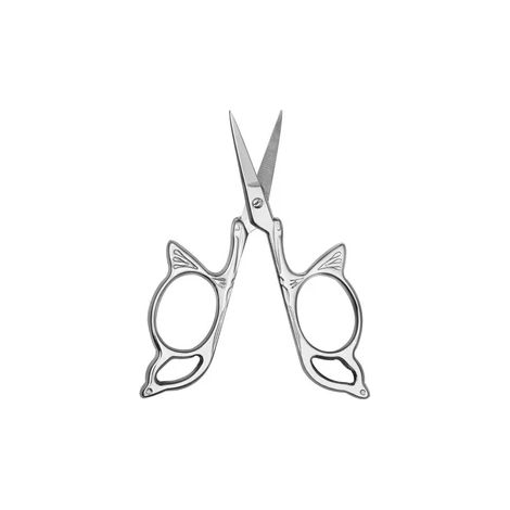 Set aus 4 Edelstahl-Stickscheren, Näh- und Schneiderwerkzeug, Schmetterlingsschneider. (1/5)
