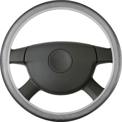 Houssse de volant Soft Grip Styler - 38 cm noir-gris (1/5)