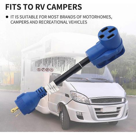 Accessoires de recharge pour VR : adaptateur de câble d'alimentation 30 A à 50 A, câble de charge 10 AWG (1/4)