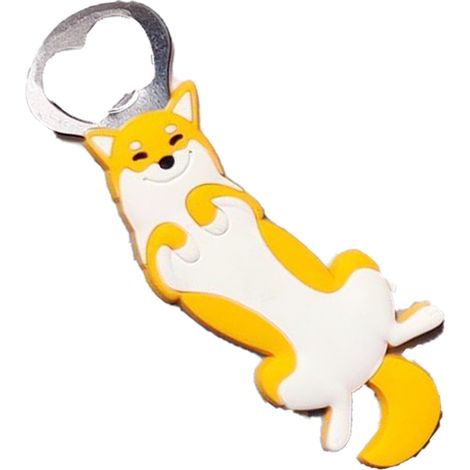 Ouvre-bouteilles Magnétique - Forme Animal - Pour Réfrigérateur - Acier Inoxydable et Silicone - 1 Pièce (1/5)