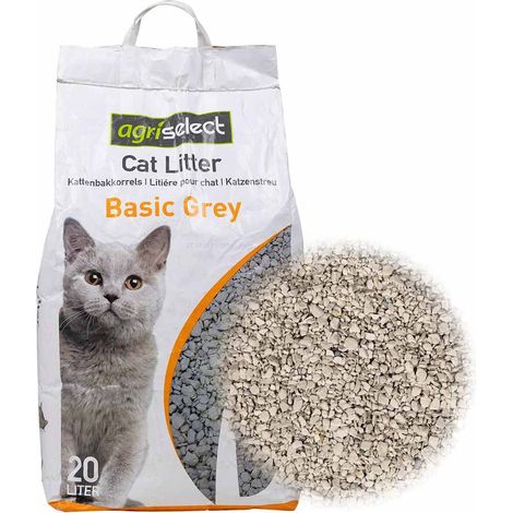 Litière pour chat avec poudre pour bébé, parfum Bentonite, 20 L