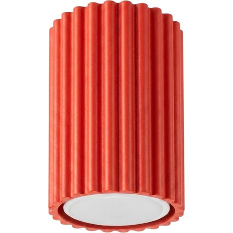 Plafones KARBON rojo aluminio 1xGU10 6.5cm Sollux (1/2)
