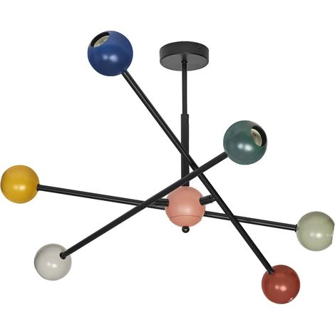 [NEUWERTIG] B-Ware Osram Pendelleuchte Hängeleuchte Decor Bubble Multicolor E27 Stahl Bunt