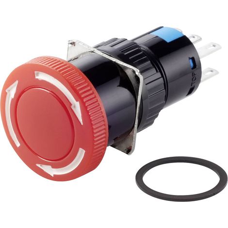 TRU COMPONENTS TC-LAS1-AY-22TS Interruttore di arresto di emergenza 250 V/AC 3 A 2 NC, 2 NA IP40 1 pz. (1/3)