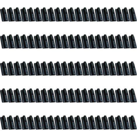 Attaches pratiques en plastique à Clip de pont de 6mm, 100 (1/5)