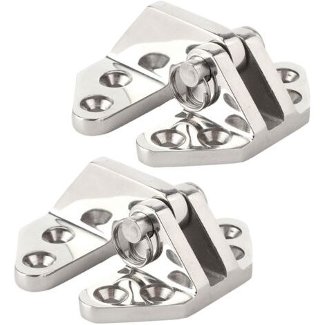 BUNTHAUS 2 Charnières de Trappelle Marine Acier Inox 316 Poli Miroir Goupille Amovible pour Bateau - Anticorrosion (1/5)