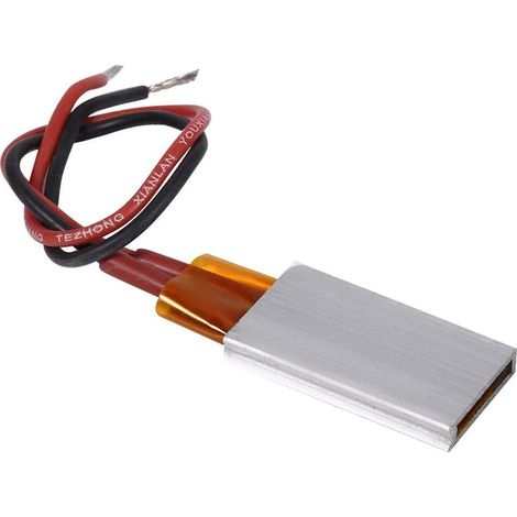 Élément chauffant PTC AC DC 12V coque en aluminium plaque chauffante en céramique température constante en céramique température constante adaptée au micro-chauffage (230 ℃) (1/4)