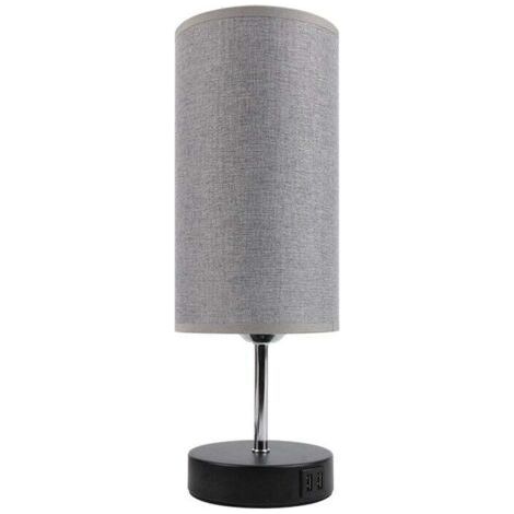 QORVA-Lampes de Chevet à Commande Tactile, 3 Températures de Couleur et Luminosité Continue, Ports de Charge USB, Lampes de Chevet AmpoulesChambre d'enfants Bureau (1/4)