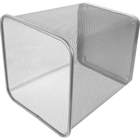 Poubelle intérieure fil métallique, petite taille 25,5x25,5 cm, design simple pratique, anti-accumulation humidité, vendue à l'unité (1/5)