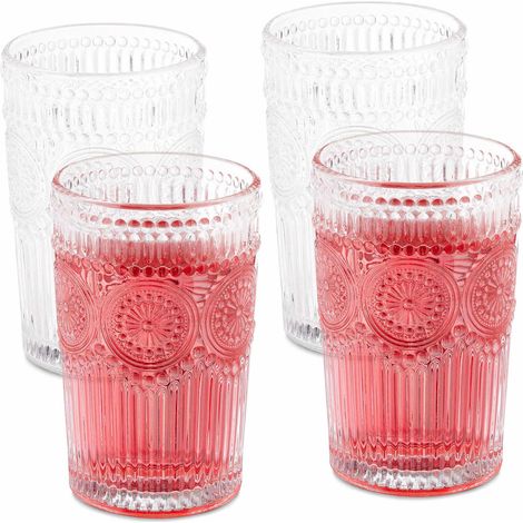 Vasos vintage para beber, 40 cl, set de 4 (1/5)