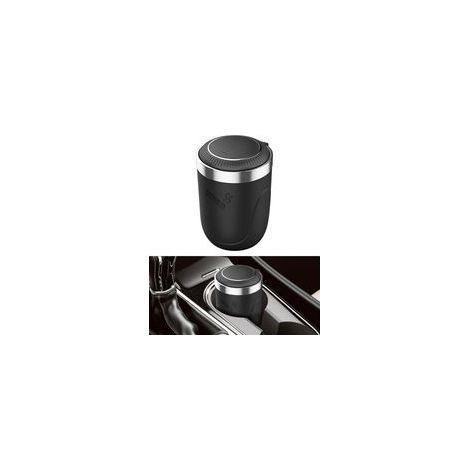 Cendrier Voiture,Cendrier Voiture Anti Odeur,Cendrier Avec Couvercle,Cendrier Voiture Led,Cendrier en Acier Inoxydable,Cendrier de Voiture,Convient aux de Pièces Automobiles(Schwarz) (1/4)