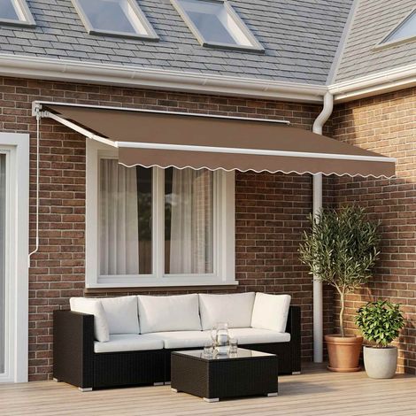 vidaXL Toile de rechange pour store banne 4x3 m Beige Polyester (1/5)