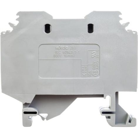 Connecteur de barre omnibus à 2 fils 16 mm² gris 283-101
