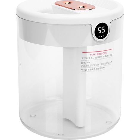 Humidificateur d'air à brume froide pour chambre maison intérieur bureau 2L remplissage supérieur coupure auto silencieux blanc (1/5)