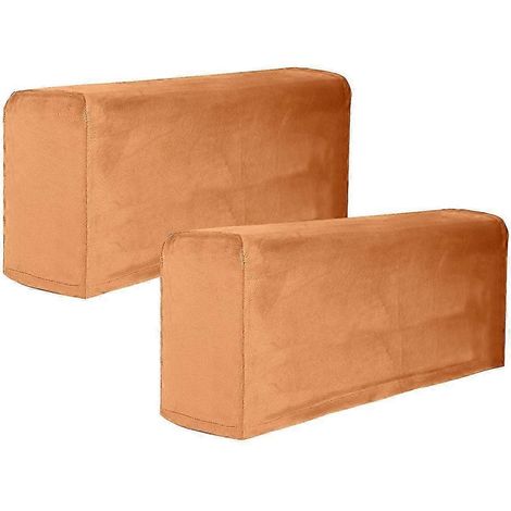 Lot de 2 protège-accoudoirs en cuir pour fauteuil, canapé et fauteuil, housses de meubles (1/3)