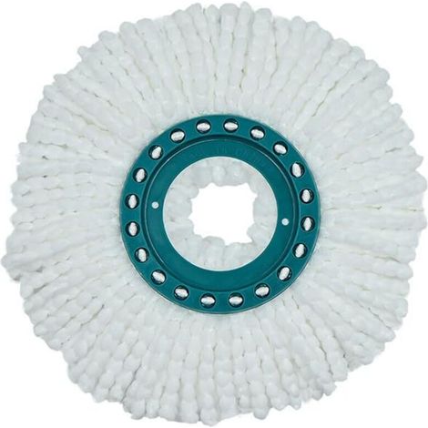 Lot de têtes de rechange en microfibre pour balai à franges rotatives Compatible avec les systèmes Leifheit et 360° Spinning. (1/4)