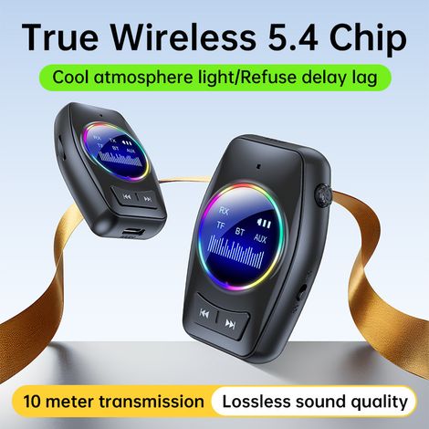 New GT82 Bluetooth Audio Receiver + Transmitter 2-in-1 Audio Adapter Bluetooth V5.4 -- (1/4)