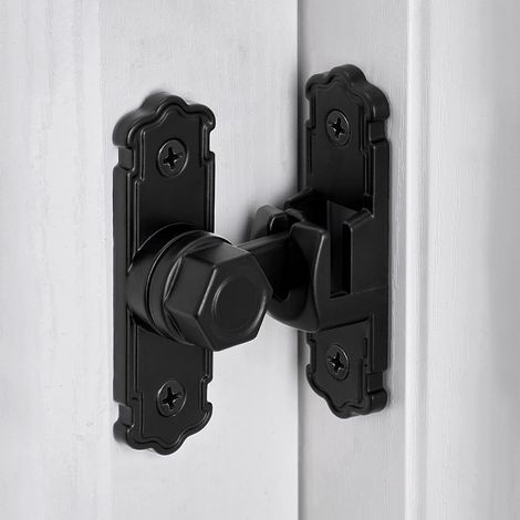 Verrous de porte, serrures pour portes coulissantes, verrous de porte, serrures pour portes de grange, serrures de porte à 90/180 degrés, serrures de porte à angle droit (1/5)