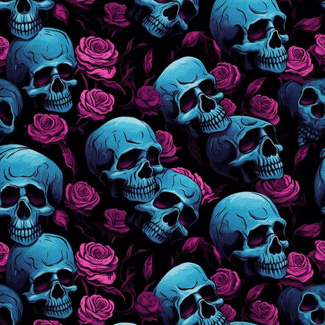 Tela decorativa para exteriores Oxford - Motivo de calavera I DX4810 (1/5)