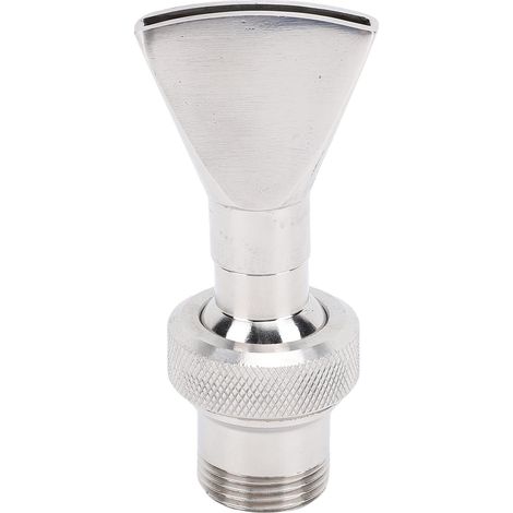 Boquilla de fuente de abanico de acero inoxidable, 3/4" y 1/2", boquilla de aspersor plana universal para estanques de jardín.