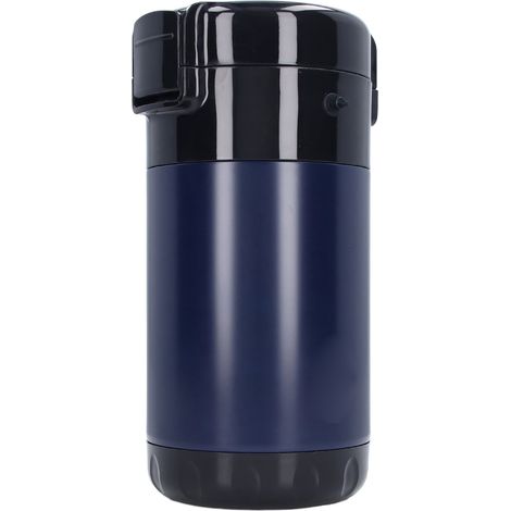 Gamelle 4 compartiments 2,6L en acier inoxydable 304, boîte repas isotherme sous vide multicouche pour travail et maison, grand contenant pour étudiant, bleu profond (1/5)