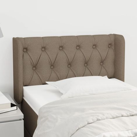 vidaXL Testiera ad Orecchio Tortora 83x16x78/88 cm in Tessuto (1/5)