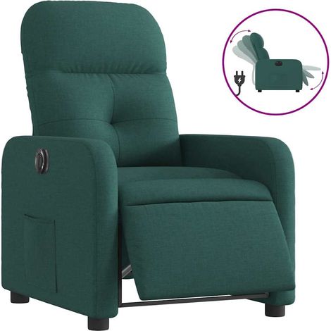 Maison Exclusive - Relaxsessel Elektrisch Dunkelgrün Stoff