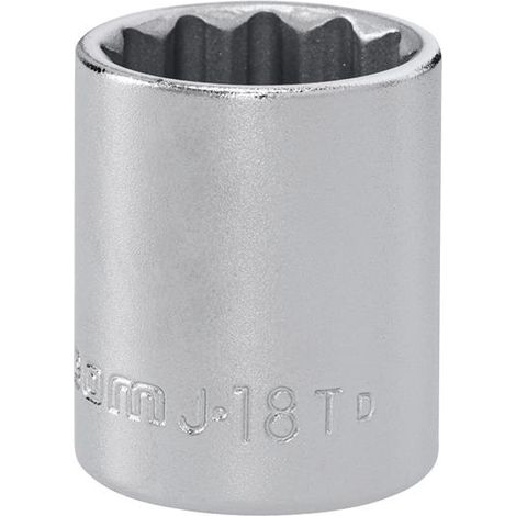 Facom J.18T J.18T 12 Point Standard Socket 3/8in Drive 18mm FCMJ18T (1/2)