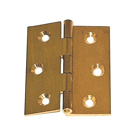 Cerniere fresate a mezzo collo ottone - 60 x 50 mm. - 2 pz.
