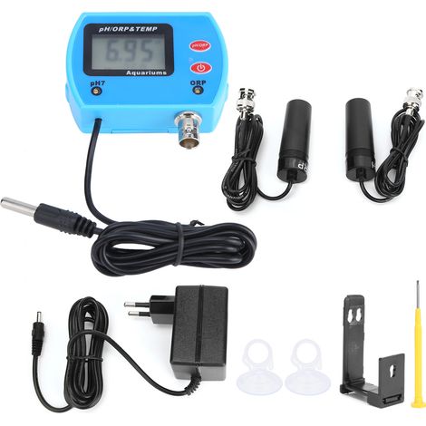 Testeur de pH et Redox Murale - Mesureur de Potentiel de Réduction pour Surveillance de la Qualité de l'Eau - Prise UE 230-240V (1/5)
