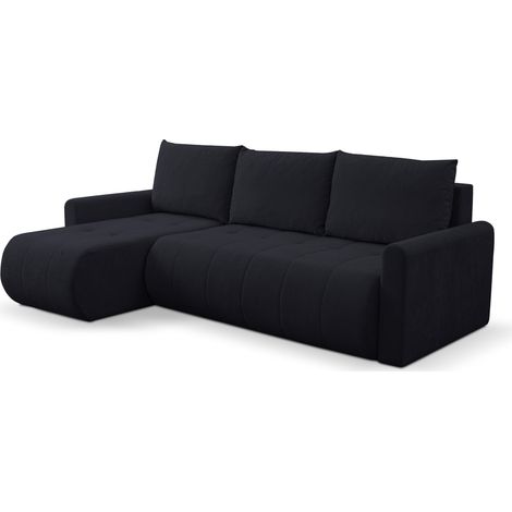 Selsey Timmone – Ecksofa mit Schlaffunktion & Bettkasten, Chenille, Universal, Graphit