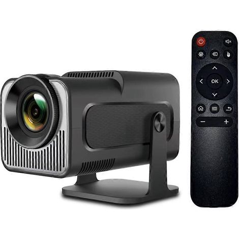 HY320 Mini-Projektor, native 4K 720p-Auflösung, Android 11, Wi-Fi 6, Bluetooth 5.0, ideal für Open-Air-Kino, 180° Betrachtungswinkel, US-Stecker. (1/5)