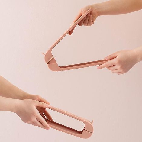 Rosa Schuhregal für Studentenwohnheime, 2er-Set, mehrstufig und schlicht (1/4)
