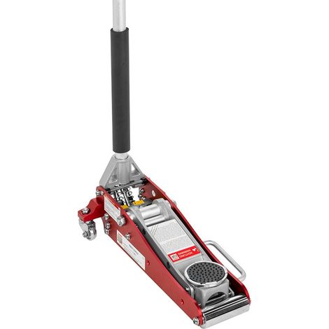DUAL PUMP HYDRAULIC TROLLEY JACK 1,25 TON FLOOR CAR GARAGE HOLZMANN RWH125ALU