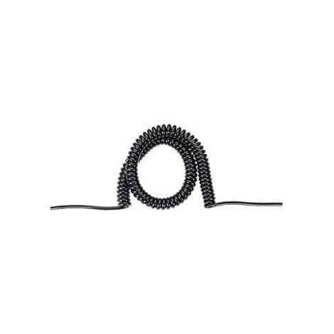 Bachmann Cable espiral negro 1,5 mm² 3 conductores 2 m