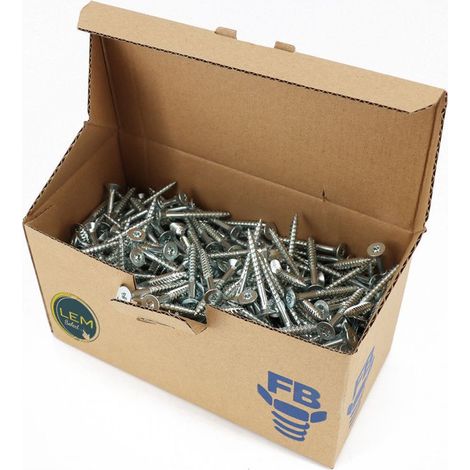 Boite de 500 Vis agglo tête fraisée Torx T25 zingué 5.0x45mm FP (1/3)