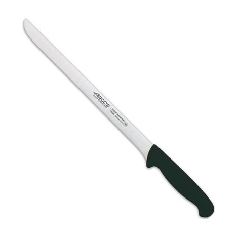 Cuchillo Jamonero Arcos 2900 - Prof  293925  de acero inoxidable Nitrum y mango ergonómico de Polipropileno de color negro y hoja de 28 cm, funda display (1/3)