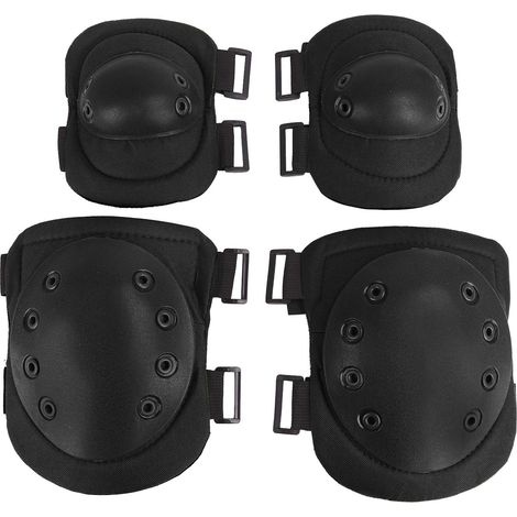 Set de Protection Pour Genoux et Coudes Adulte Coussinets de Protection Antichoc Set de Genouillère Coudière pour Cyclisme Patinage Planche à Roulettes Sport en plein air (1/5)